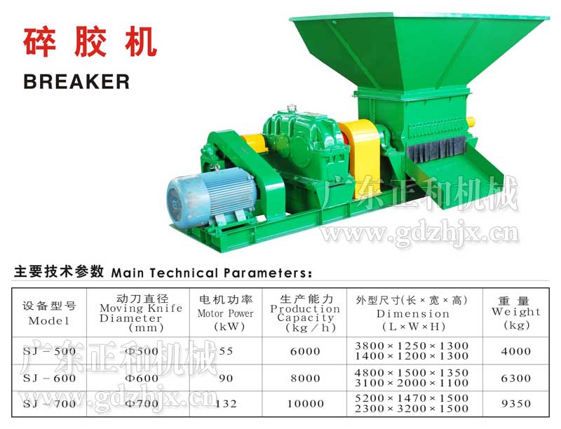 橡膠碎膠機